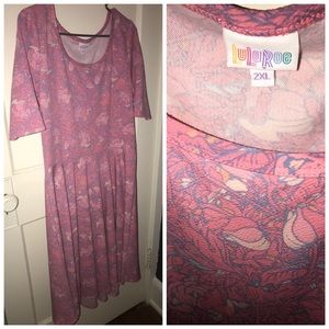LuLaRoe Nicole Dress (2XL)